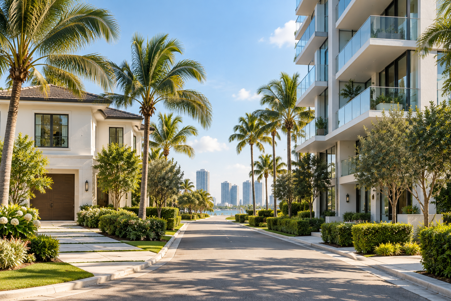 Modern single-family home in South Florida