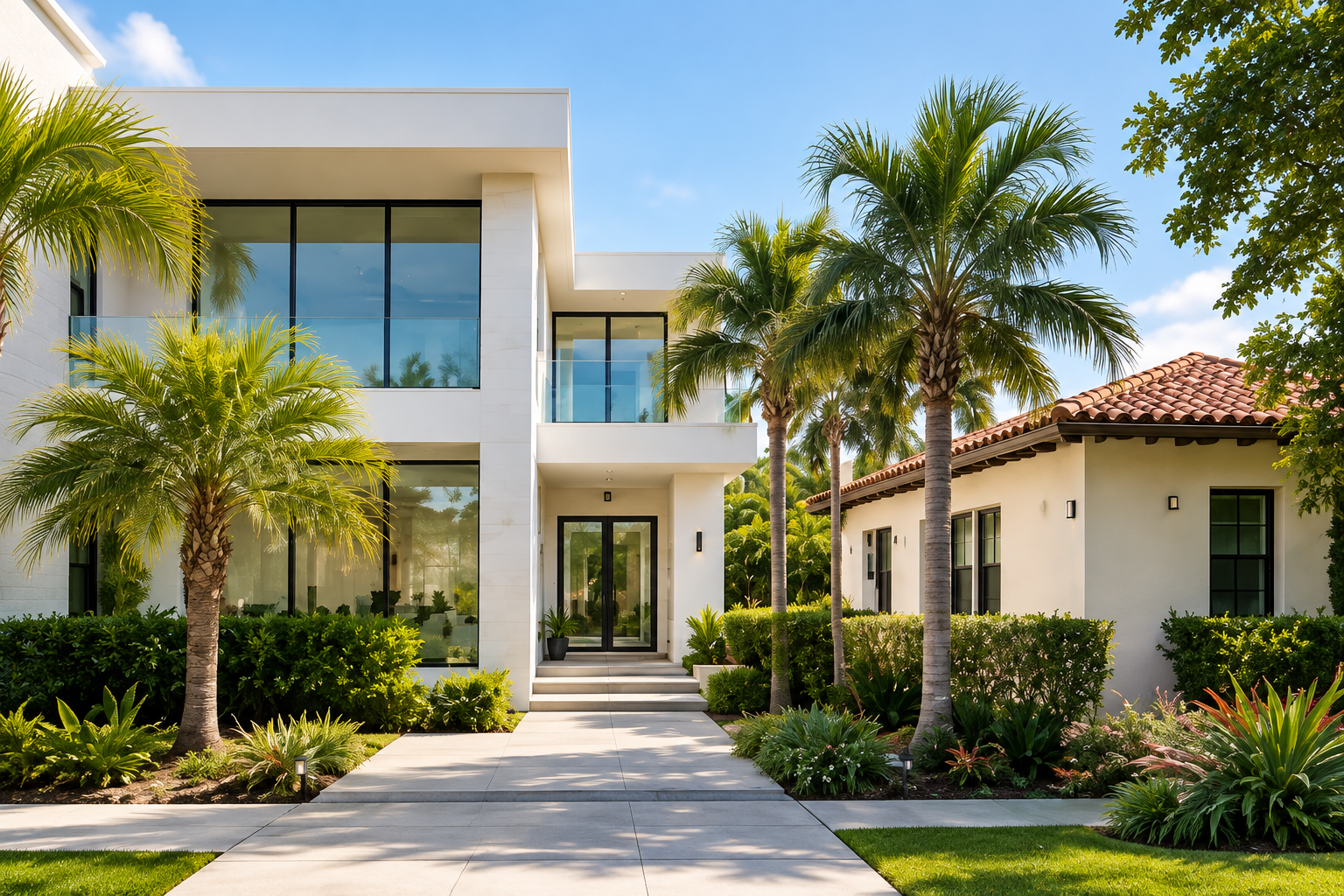 Modern new construction home in South Florida